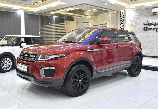 Used Land Rover Range Rover Evoque I Facelift, 2.0 l, 2016 in Sharjah by Honey Gidosha Used Cars Tr., Red color.  | AUTO.AE