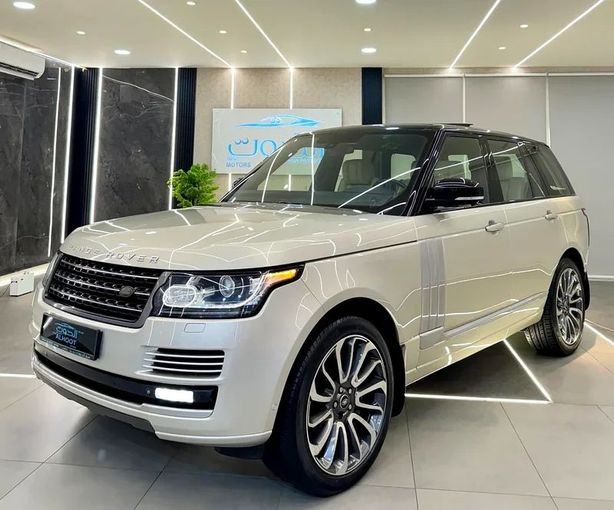 Used Land Rover Range Rover IV, 5.0 l, 2015 in Sharjah by Ayoon Alhoot Motors, Golden color. GCC Specs | AUTO.AE