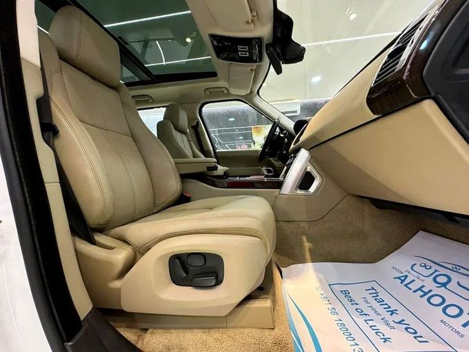 Used Land Rover Range Rover IV, 5.0 l, 2015 in Sharjah by Ayoon Alhoot Motors, White color. GCC Specs | AUTO.AE