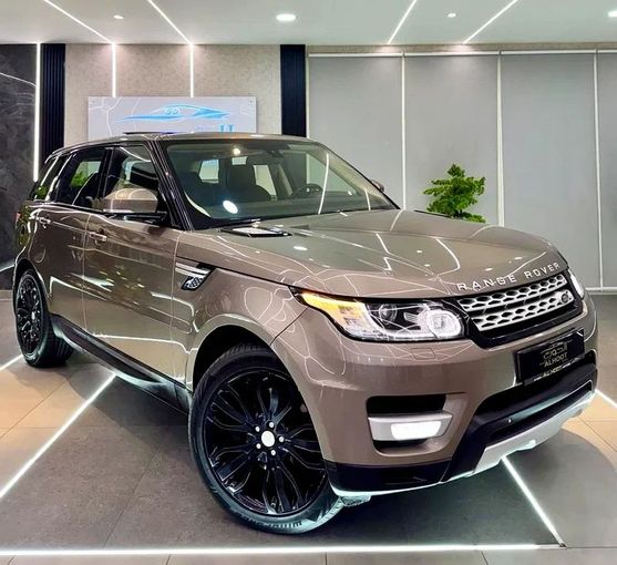 Used Land Rover Range Rover Sport II, 5.0 l, 2016 in Sharjah by Ayoon Alhoot Motors, Brown color. GCC Specs | AUTO.AE