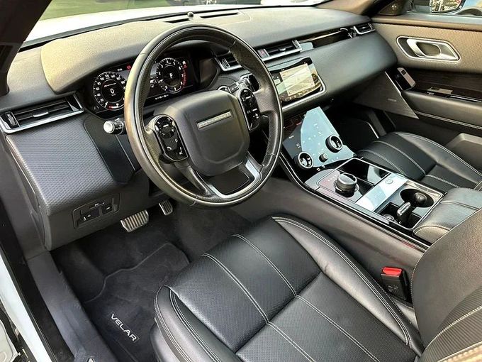Used Land Rover Range Rover Velar P250 I, 2.0 l, 2020 in Sharjah by Ahmad alkhodari Motors, White color. GCC Specs | AUTO.AE