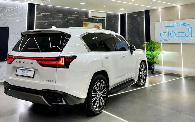 Used Lexus LX 600 IV, 3.4 l, 2022 in Sharjah by Ayoon Alhoot Motors, White color. GCC Specs | AUTO.AE
