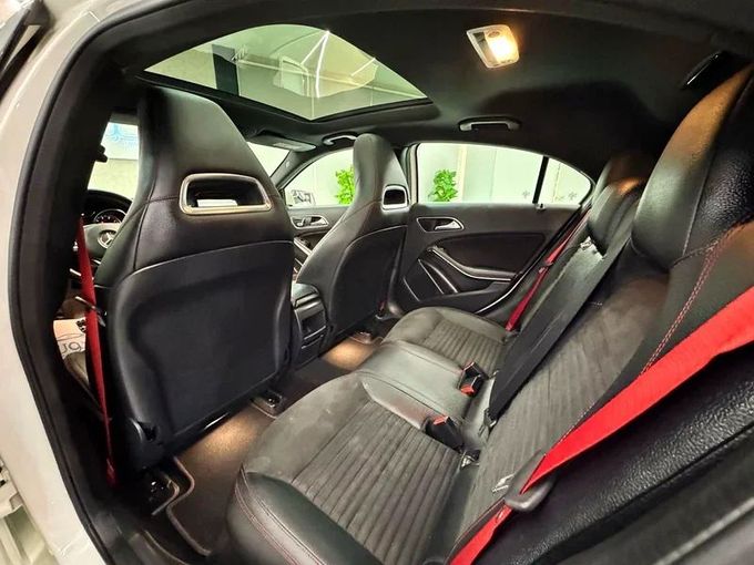 Used Mercedes-Benz A-Class AMG 45 AMG II (W177), 2.0 l, 2019 in Sharjah by Ayoon Alhoot Motors, White color. GCC Specs | AUTO.AE