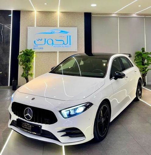 Used Mercedes-Benz A-Class 250 IV (W177), 2.0 l, 2020 in Sharjah by Ayoon Alhoot Motors, White color. GCC Specs | AUTO.AE