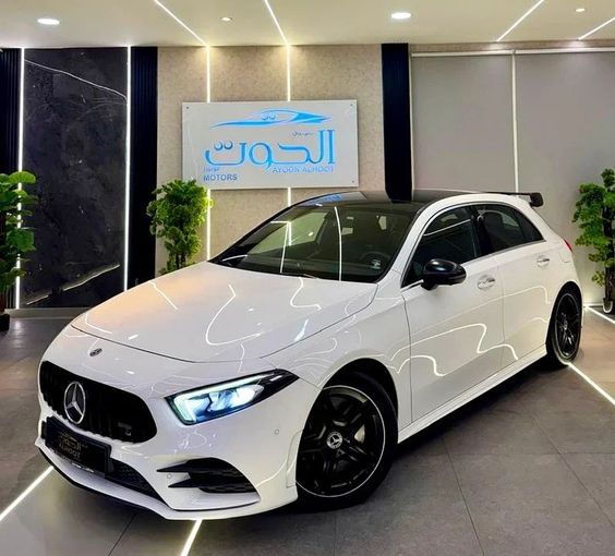 Used Mercedes-Benz A-Class 250 IV (W177), 2.0 l, 2020 in Sharjah by Ayoon Alhoot Motors, White color. GCC Specs | AUTO.AE