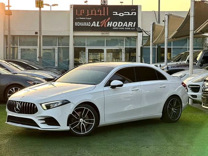 Used Mercedes-Benz A-Class 220 IV (W177), 2.0 l, 2019 in Sharjah by Ahmad alkhodari Motors, White color. American Specs | AUTO.AE