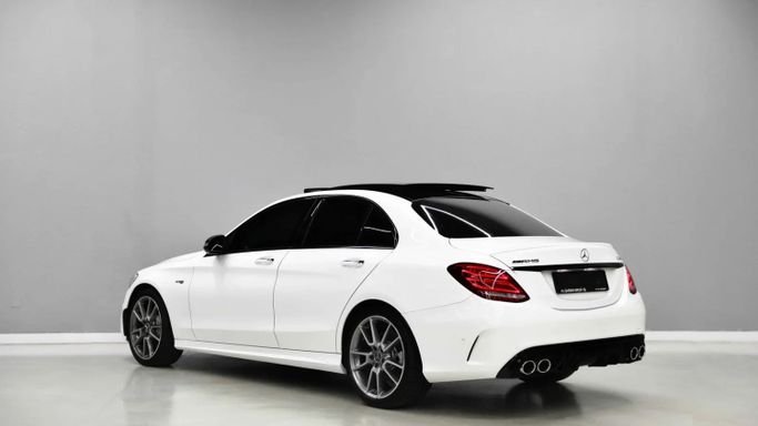 Used Mercedes-Benz C-Class AMG 43 AMG IV (W205), 3.0 l, 2017 in Sharjah by Al Qassem Cars Trading, White color. Korean Specs | AUTO.AE