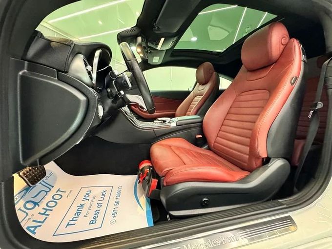 Used Mercedes-Benz C-Class 200 IV (W205) Facelift, 2.0 l, 2019 in Sharjah by Ayoon Alhoot Motors, White color. GCC Specs | AUTO.AE