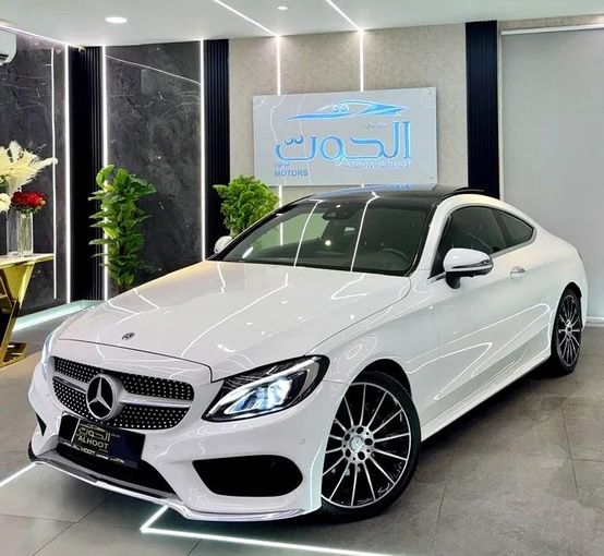 Used Mercedes-Benz C-Class 200 IV (W205) Facelift, 2.0 l, 2019 in Sharjah by Ayoon Alhoot Motors, White color. GCC Specs | AUTO.AE