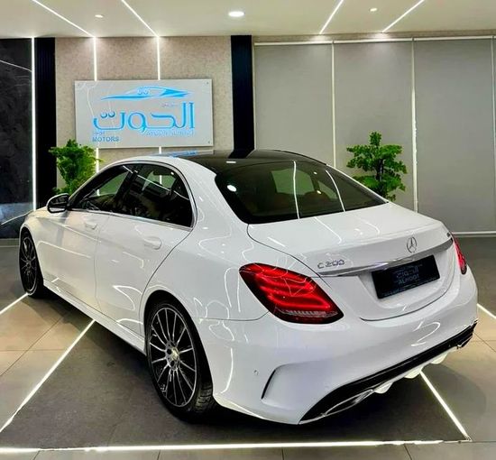 Used Mercedes-Benz C-Class 200 IV (W205), 2.0 l, 2016 in Sharjah by Ayoon Alhoot Motors, White color. GCC Specs | AUTO.AE
