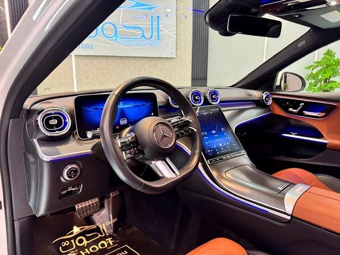 Used Mercedes-Benz C-Class 200 V (W206), 2.0 l, 2023 in Sharjah by Ayoon Alhoot Motors, White color. GCC Specs | AUTO.AE