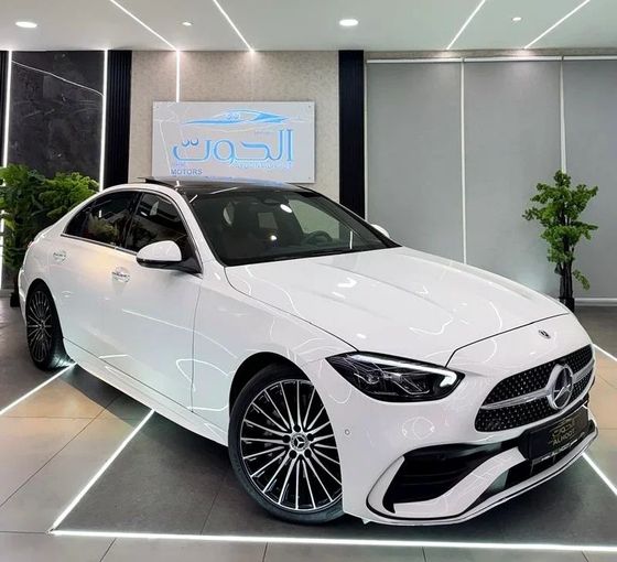 Used Mercedes-Benz C-Class 200 V (W206), 2.0 l, 2023 in Sharjah by Ayoon Alhoot Motors, White color. GCC Specs | AUTO.AE