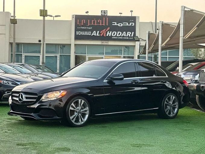 Used Mercedes-Benz C-Class 300 IV (W205), 2.0 l, 2017 in Sharjah by Ahmad alkhodari Motors, Black color. American Specs | AUTO.AE