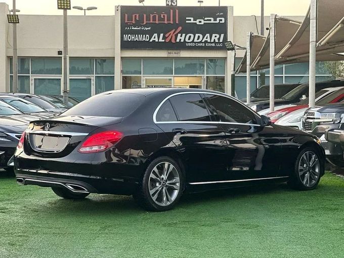 Used Mercedes-Benz C-Class 300 IV (W205), 2.0 l, 2017 in Sharjah by Ahmad alkhodari Motors, Black color. American Specs | AUTO.AE