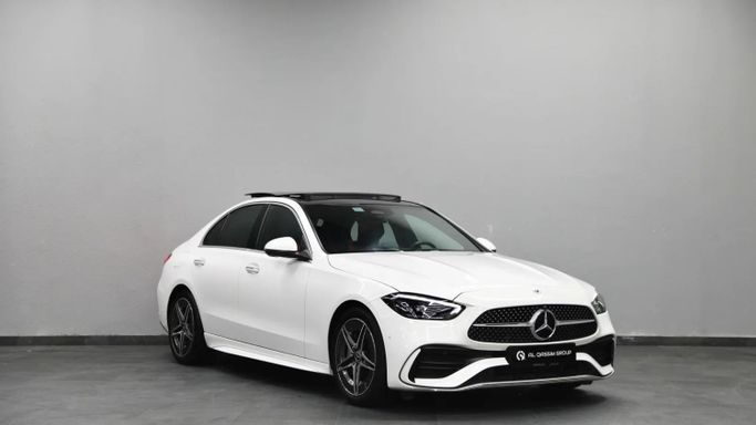 Used Mercedes-Benz C-Class 200 V (W206), 2.0 l, 2023 in Sharjah by Al Qassem Cars Trading, White color. GCC Specs | AUTO.AE