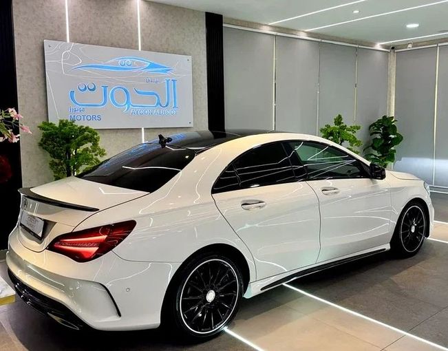 Used Mercedes-Benz CLA I (C117, X117) Facelift, 2.0 l, 2018 in Sharjah by Ayoon Alhoot Motors, White color. GCC Specs | AUTO.AE
