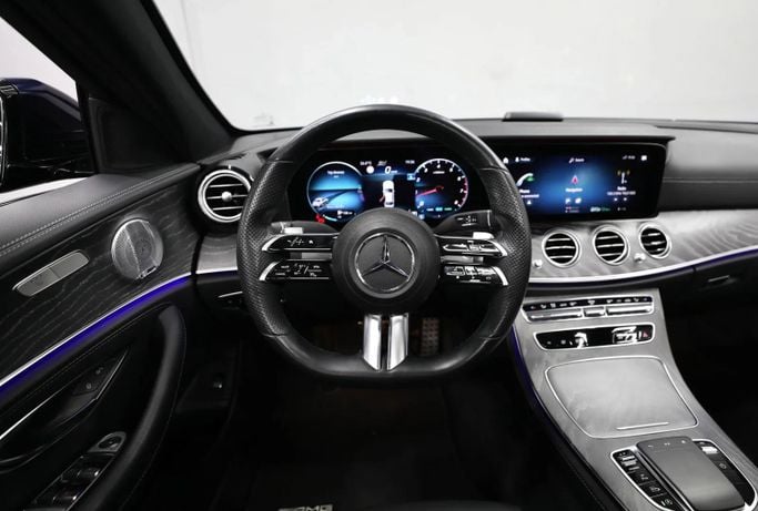 Used Mercedes-Benz E-Class 350 V (W213, S213, C238) Facelift, 2.0 l, 2021 in Sharjah by Al Qassem Cars Trading, Black color. Korean Specs | AUTO.AE