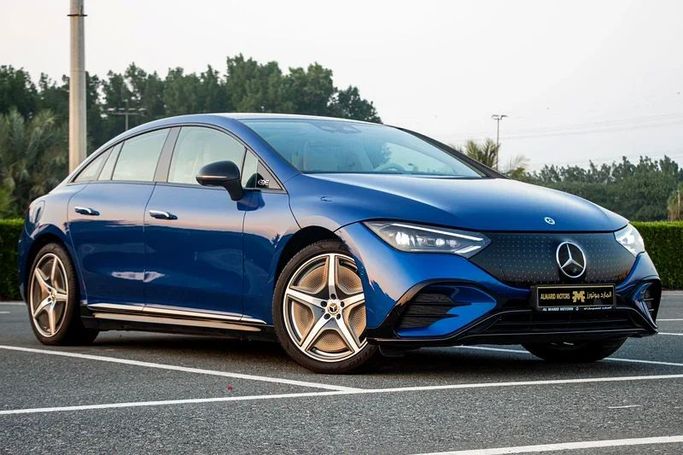 Новый Mercedes-Benz EQE 350+, 2022 в Шардже от Almarid Motors Синий цвет. GCC | AUTO.AE