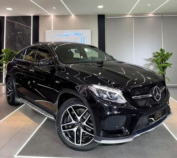 Used Mercedes-Benz GLE Coupe AMG 43 AMG I (C292), 3.0 l, 2019 in Sharjah by Ayoon Alhoot Motors, Black color. GCC Specs | AUTO.AE