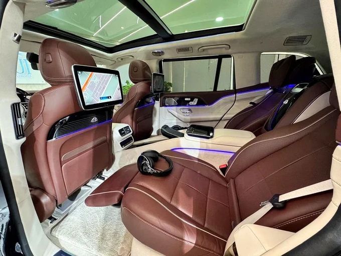 Used Mercedes-Benz Maybach GLS 600 I Facelift, 4.0 l, 2023 in Sharjah by Ayoon Alhoot Motors, Black color. GCC Specs | AUTO.AE