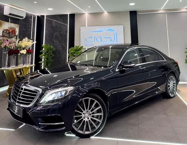 Used Mercedes-Benz S-Class 500 VI (W222, C217), 4.7 l, 2015 in Sharjah by Ayoon Alhoot Motors, Blue color. GCC Specs | AUTO.AE