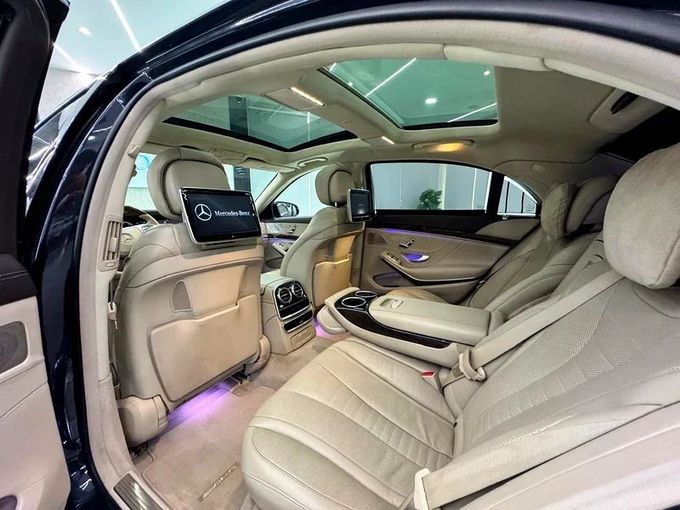 Used Mercedes-Benz S-Class 500 VI (W222, C217), 4.7 l, 2015 in Sharjah by Ayoon Alhoot Motors, Blue color. GCC Specs | AUTO.AE