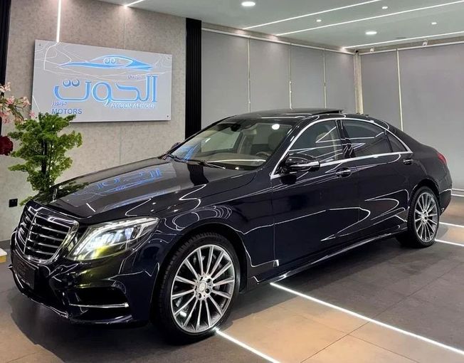 Used Mercedes-Benz S-Class 500 VI (W222, C217), 4.7 l, 2015 in Sharjah by Ayoon Alhoot Motors, Blue color. GCC Specs | AUTO.AE
