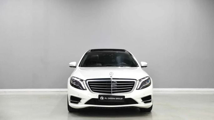 Used Mercedes-Benz S-Class 400 Long VI (W222, C217), 3.0 l, 2015 in Sharjah by Al Qassem Cars Trading, White color. Japanese Specs | AUTO.AE