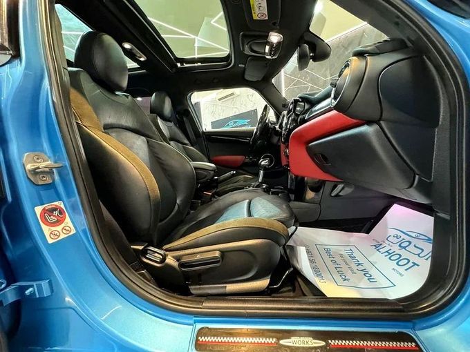 Used MINI Hatch Cooper S III (F55/F56), 2.0 l, 2017 in Sharjah by Ayoon Alhoot Motors, Light Blue color. GCC Specs | AUTO.AE