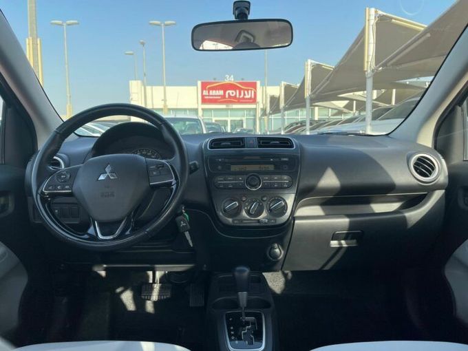 New Mitsubishi Attrage I Facelift, 1.2 l, 2022 in Sharjah by Al Aram Cars, Grey color. GCC Specs | AUTO.AE