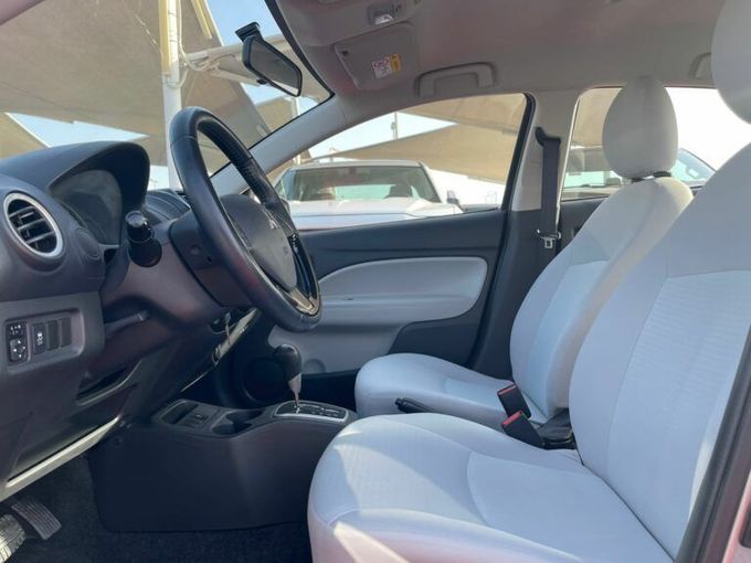 New Mitsubishi Attrage I Facelift, 1.2 l, 2022 in Sharjah by Al Aram Cars, Grey color. GCC Specs | AUTO.AE