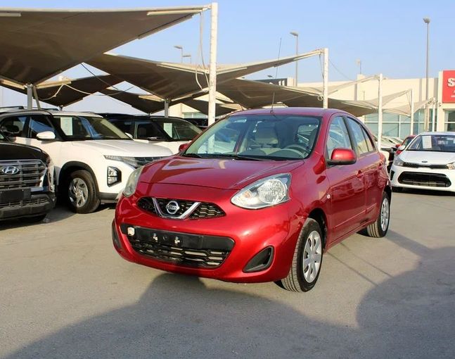 New Nissan Micra V, 999 l, 2019 in Sharjah by Sama alsaadah Cars, Red color. GCC Specs | AUTO.AE