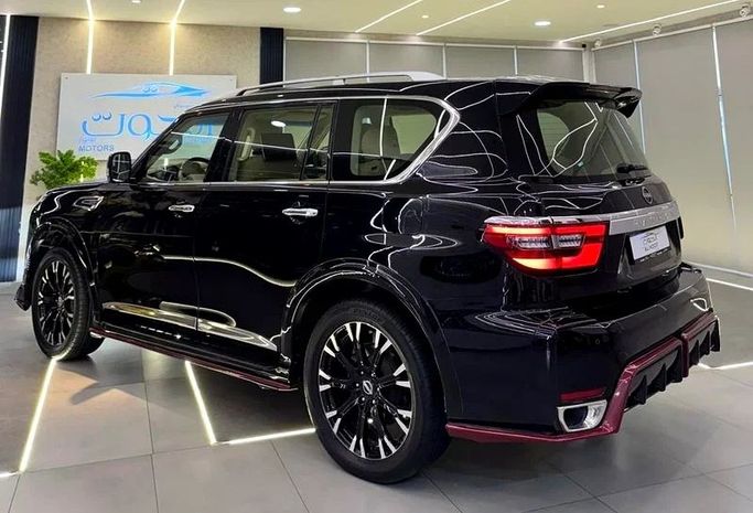 Used Nissan Patrol VI (Y62) Facelift, 5.6 l, 2015 in Sharjah by Ayoon Alhoot Motors, Black color. GCC Specs | AUTO.AE