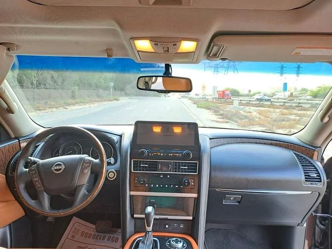 New Nissan Patrol VI (Y62) Facelift, 5.6 l, 2017 in Sharjah by Imad Younis Almani used Cars, Brown color. GCC Specs | AUTO.AE