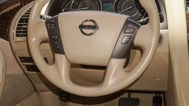 Used Nissan Patrol VI (Y62), 5.6 l, 2012 in Sharjah by Alnujoom Al Malakiah Used Cars, Grey color. GCC Specs | AUTO.AE
