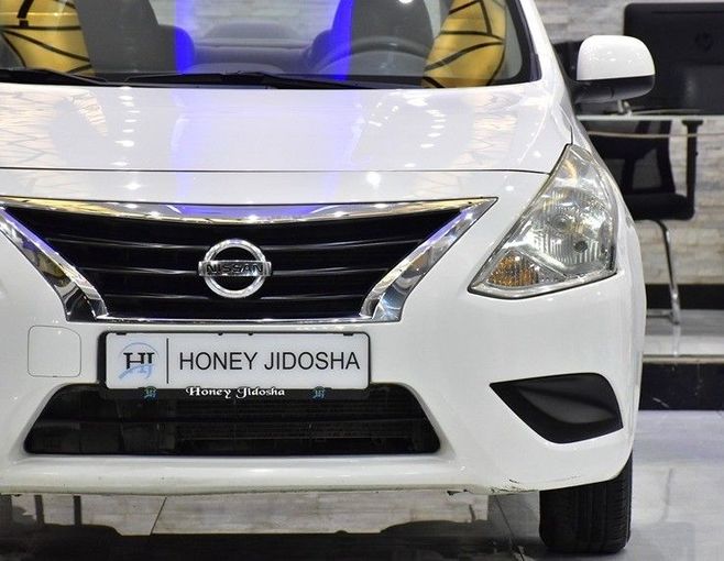 Подержанный Nissan Sunny N17 Рестайлинг, 1.5 л, 2021 в Шардже от Honey Gidosha Used Cars Tr. Белый цвет.  | AUTO.AE