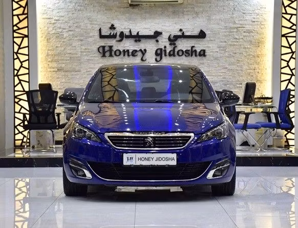 Used Peugeot 308 II, 1.6 l, 2016 in Sharjah by Honey Gidosha Used Cars Tr., Blue color.  | AUTO.AE