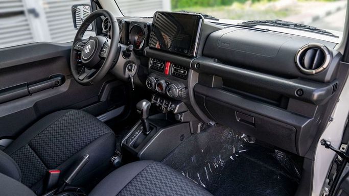 New Suzuki Jimny IV, 1.5 l, 2025 in Sharjah by Nour Alnukhba Motors, Silver color. GCC Specs | AUTO.AE