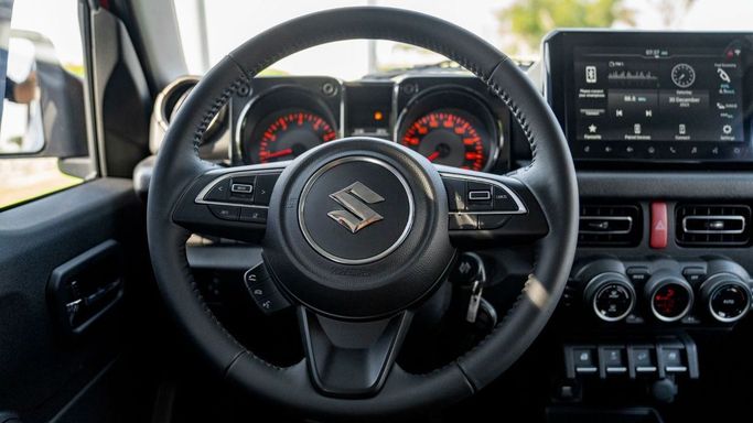 New Suzuki Jimny IV, 1.5 l, 2025 in Sharjah by Nour Alnukhba Motors, Silver color. GCC Specs | AUTO.AE