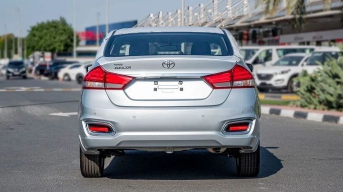New Toyota Belta II, 1.5 l, 2024 in Sharjah by Nour Alnukhba Motors, Silver color. GCC Specs | AUTO.AE