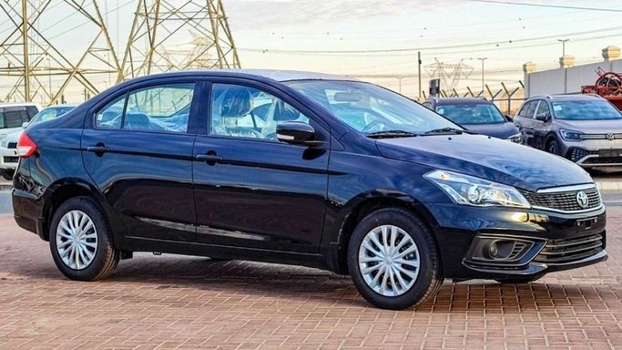 New Toyota Belta II, 1.5 l, 2023 in Sharjah by Nour Alnukhba Motors, Black color. GCC Specs | AUTO.AE