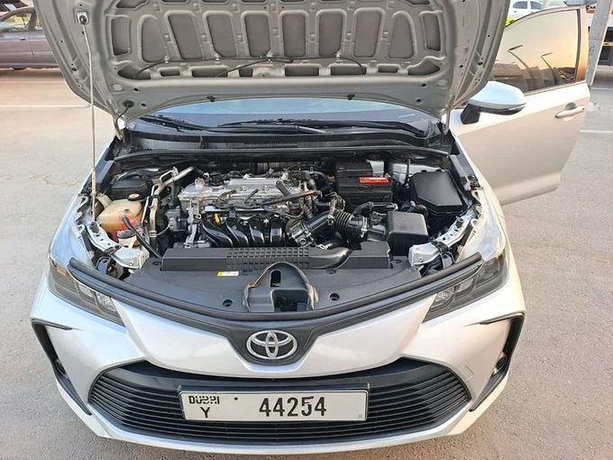 New Toyota Corolla Sporty XII (E210), 2.0 l, 2020 in Sharjah by Imad Younis Almani used Cars, Silver color. GCC Specs | AUTO.AE