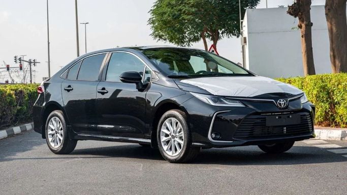 New Toyota Corolla XII (E210), 1.8 l, 2023 in Sharjah by Nour Alnukhba Motors, Black color. Other | AUTO.AE
