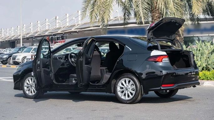 New Toyota Corolla XII (E210), 1.8 l, 2023 in Sharjah by Nour Alnukhba Motors, Black color. Other | AUTO.AE