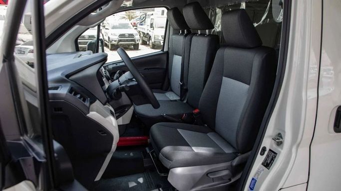 New Toyota HiAce H300, 3.5 l, 2024 in Sharjah by Nour Alnukhba Motors, White color. GCC Specs | AUTO.AE