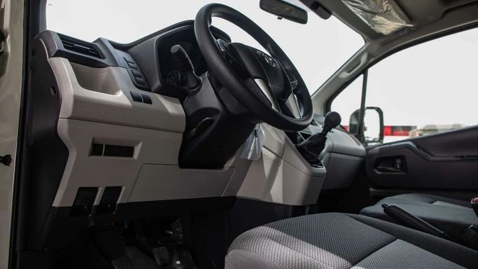 New Toyota HiAce H300, 3.5 l, 2024 in Sharjah by Nour Alnukhba Motors, White color. GCC Specs | AUTO.AE