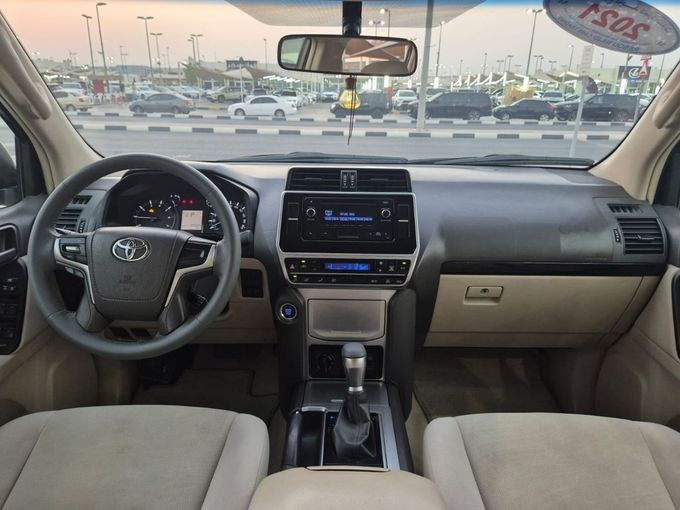 Used Toyota Land Cruiser Prado 150 Series Facelift 3, 4.0 l, 2021 in Sharjah by Rebou Najd Used Cars, White color. GCC Specs | AUTO.AE
