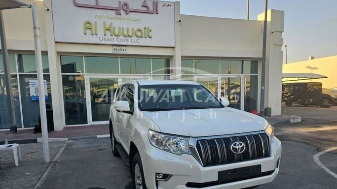 New Toyota Land Cruiser Prado 150 Series Facelift 3, 2.7 l, 2023 in Sharjah by Nour Alnukhba Motors, White color. Other | AUTO.AE