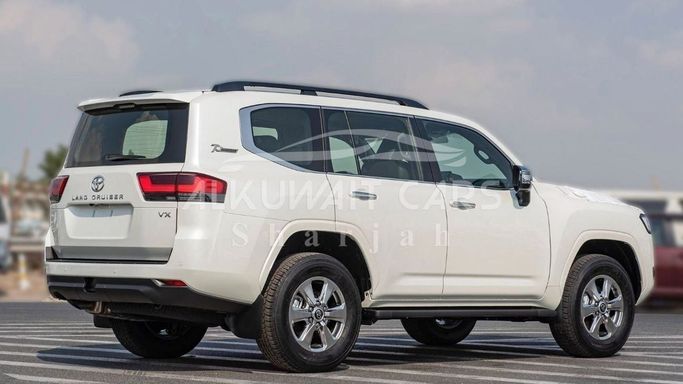 New Toyota Land Cruiser 300 Series, 4.0 l, 2025 in Sharjah by Nour Alnukhba Motors, White color. Other | AUTO.AE