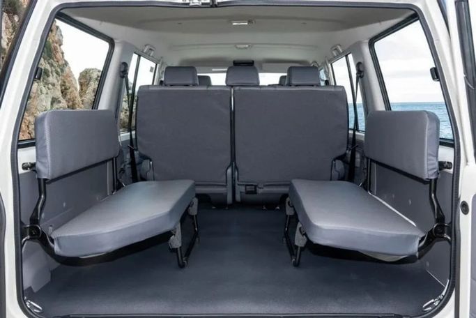 New Toyota Land Cruiser 70 Series Facelift 2, 4.2 l, 2024 in Sharjah by Nour Alnukhba Motors, White color. European Specs | AUTO.AE